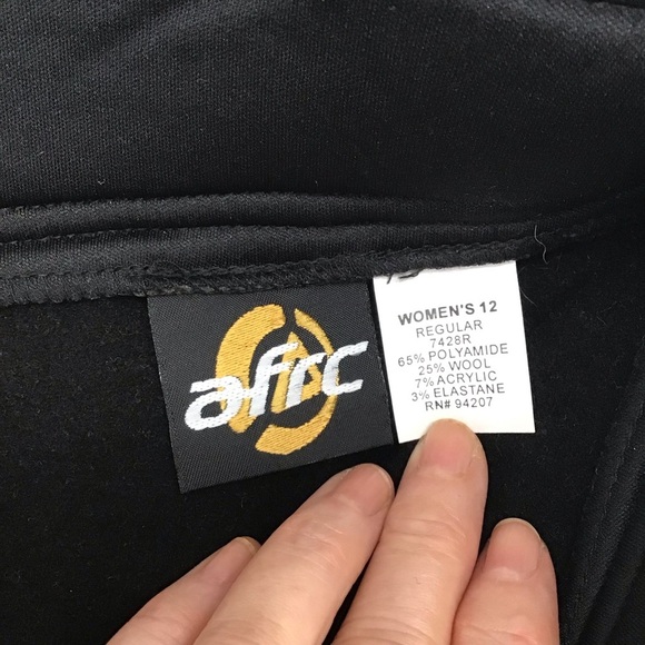 AFRC Outdoor Gear Women’s 4-Way stretch Insulated Ski Pants NWT Black Size 12 - Picture 2 of 11